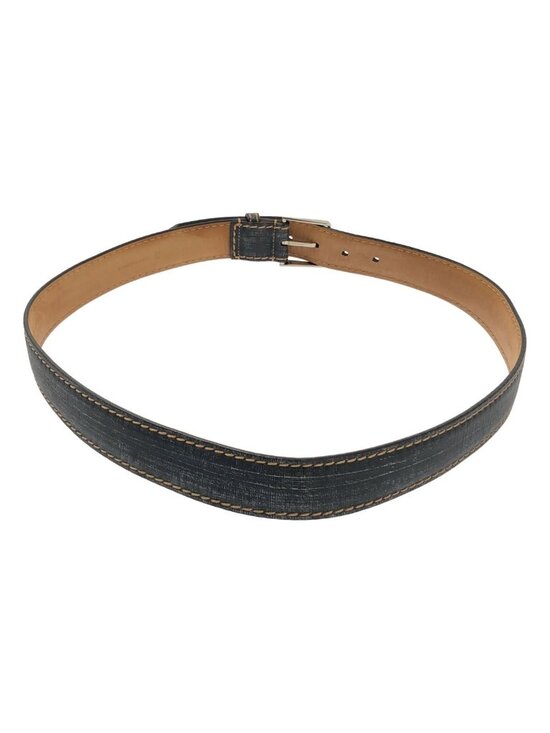 Fendi Leather Print Belt 95 Navy main image 5